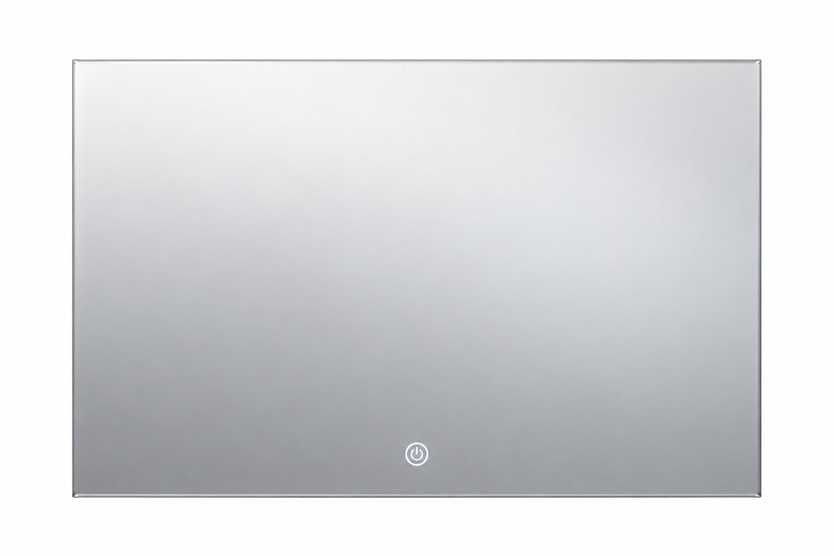 HOMLUX 42 in W x 30 in H Rectangular Frameless LED Light with 3 Color and Anti Fog Wall Mounted Bathroom Vanity Mirror 60DF004D63