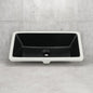Voltaire 21 in. Rectangle Undermount Bathroom Sink in Matte Black