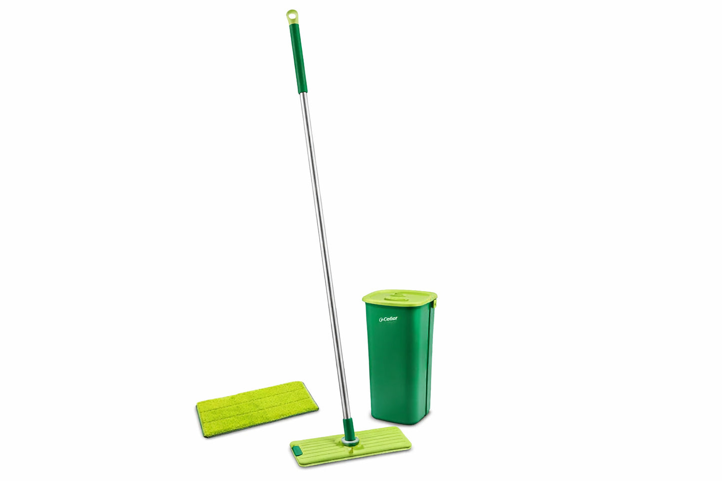 Libman Rinse N Wring Microfiber Flat Mop and Bucket System with Extra Refill Pad and Refill Pad 3 Count Combo