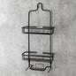 NeverRust Large Aluminum Hanging Over-the-Shower Caddy in Matte Black