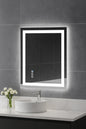 HOMLUX 24 in. W x 32 in. H Rectangular Frameless LED Light with 3-Color and Anti-Fog Wall Mounted Bathroom Vanity Mirror