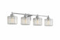 EDISLIVE Orillia 27 5 in 4 Light Chrome Bathroom Vanity Light with Crystal Shades
