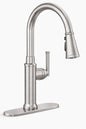 Glacier Bay Oswell Single Handle 3 Function Pull Down Sprayer Kitchen Faucet In Stainless Steel