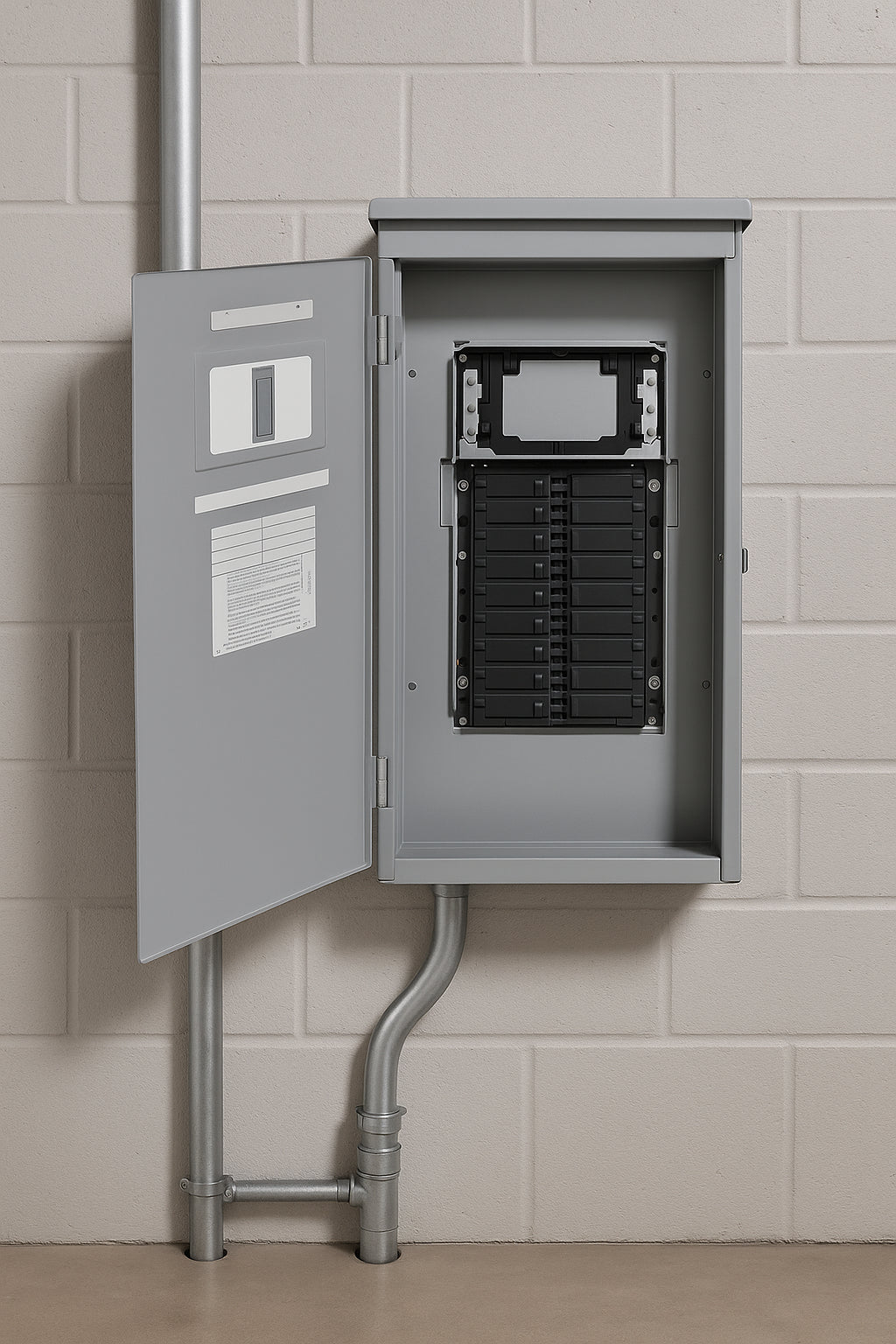 Leviton 20 Space Outdoor Load Center with 100 Amp Main Circuit Breaker LR210-BDD