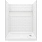 Bootz Industries ShowerCast 60 in L x 30 in W x 78 in H 4 Piece Alcove Shower Kit w NexTile Shower Wall and RH Drain and Shower Pan SCAST30SQRH NXT