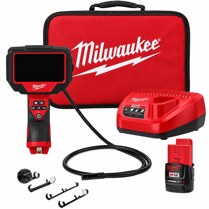 Milwaukee M12 12V Lithium Ion Cordless M SPECTOR 360 Degree 4 ft Inspection Camera Kit 2323 21
