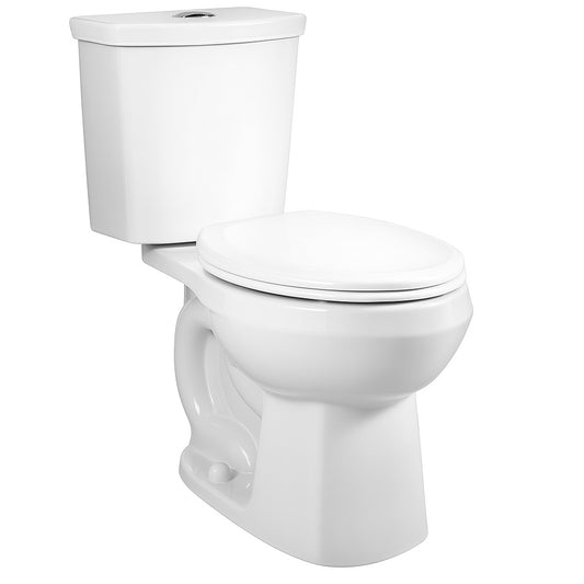 17 in. ADA Chair Height 2-pcs High-Efficiency 1.28 GPF Dual Flush Round Toilet Map Flush 1000g,Soft-Close Seat Included