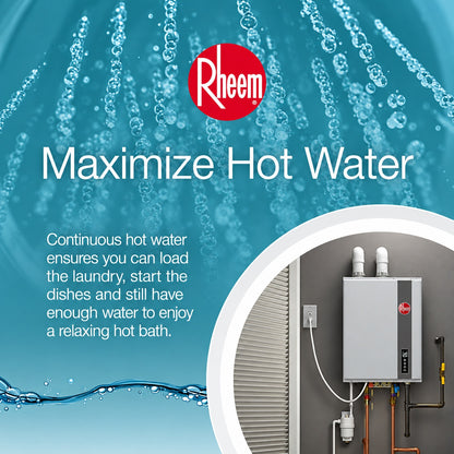 Rheem Performance Platinum 8 4 GPM Super High Efficiency Indoor or Outdoor Natural Gas Tankless Water Heater ECOH160DVLN 3