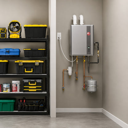 Rheem Performance Platinum 9 0 GPM Smart Super High Efficiency Indoor or Outdoor Natural Gas Tankless Water Heater