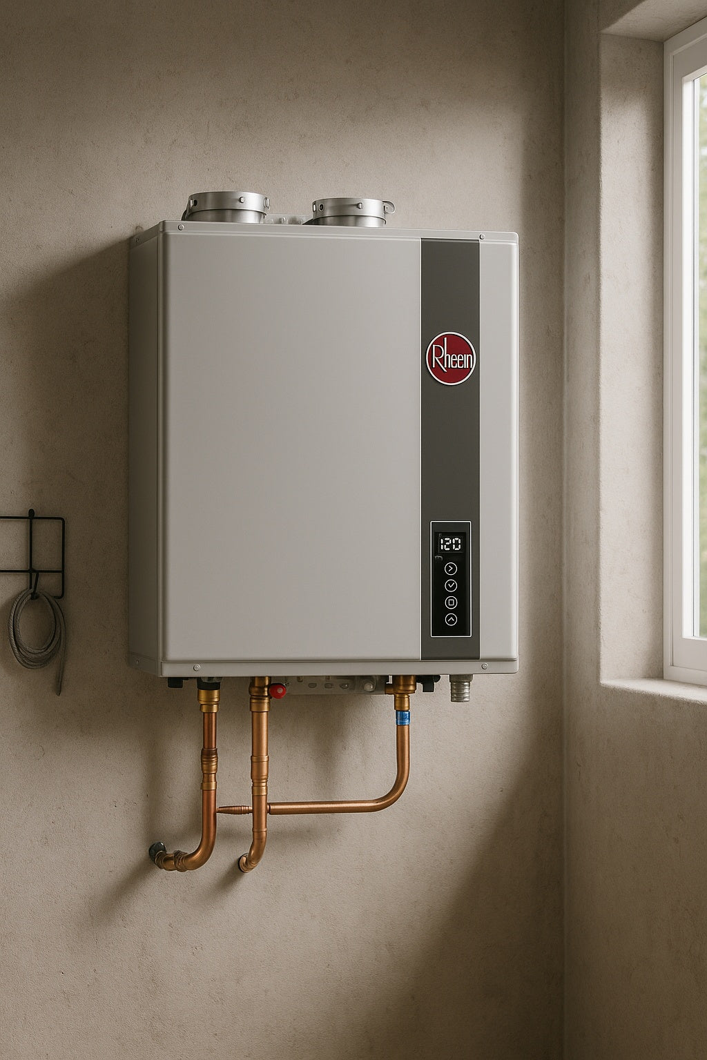 Rheem Performance Platinum 9 5 GPM Smart Super High Efficiency Indoor or Outdoor Natural Gas Tankless Water Heater ECOH200DVELN 3