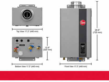 Rheem Performance Plus 8 4 GPM Smart Non Condensing Indoor Liquid Propane Tankless Water Heater ECO180DVELP 3