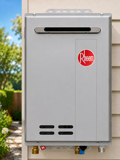 Rheem Performance Plus 7 0 GPM Non Condensing Outdoor Liquid Propane Tankless Water Heater