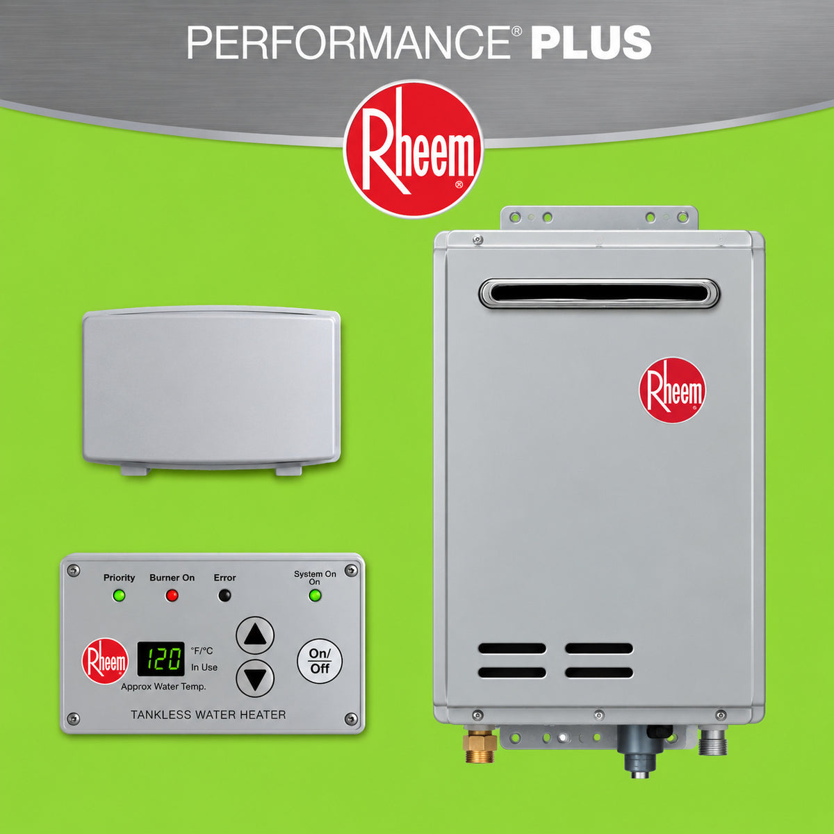 Rheem Performance Plus 8 4 GPM Smart Non Condensing Outdoor Liquid Propane Tankless Water Heater ECO180XELP 3
