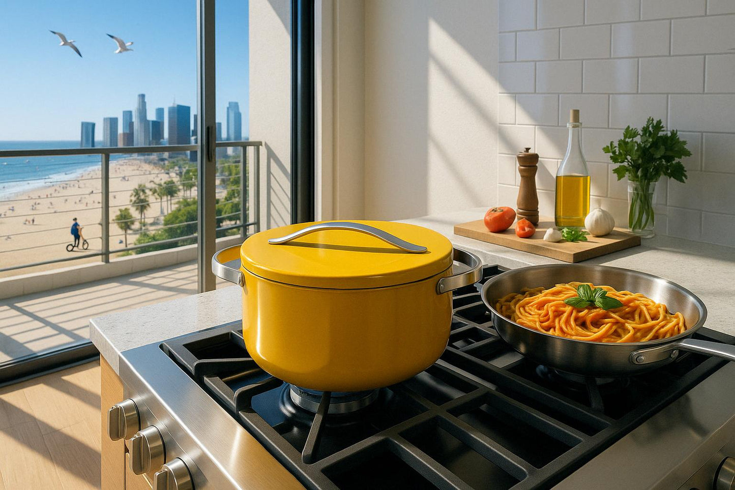 6.5 qt. Ceramic Dutch Oven in Marigold