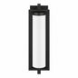 Hampton Bay Libby 16 37 in 1 Light Medium Matte Black Transitional Outdoor Wall Lantern with Opal Glass Shade 1048HBMBDI