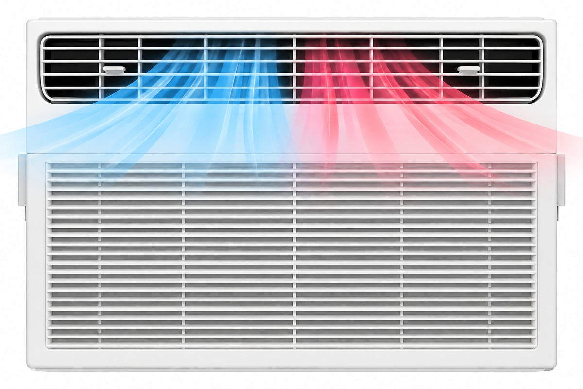 Frigidaire 8000 BTU Window Air Conditioner Cools 350 sq ft with Heater with Remote in White 115V FHWH084WB1