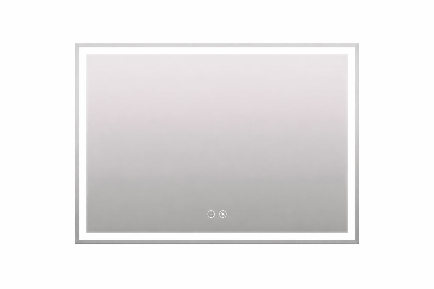 HOMEIBRO 48 in W x 36 in H Rectangular Frameless LED Light with 3 Color and Anti Fog Wall Mounted Bathroom Vanity Mirror