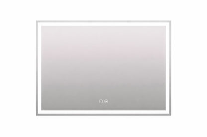 HOMEIBRO 48 in. W x 36 in. H Rectangular Frameless LED Light with 3-Color and Anti-Fog Wall Mounted Bathroom Vanity Mirror