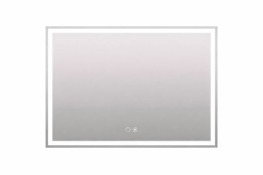 HOMEIBRO 48 in. W x 36 in. H Rectangular Frameless LED Light with 3-Color and Anti-Fog Wall Mounted Bathroom Vanity Mirror