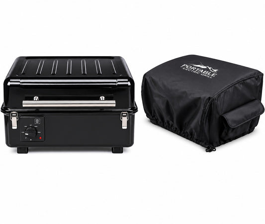 Traeger Ranger Pellet Grill and Smoker in Black with Cover
