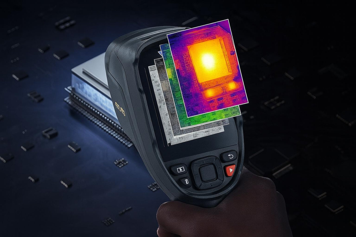 VEVOR Thermal Imaging Camera 240x180 IR Resolution 43200 Pixel Infrared Camera with 16G SD Card LED Light