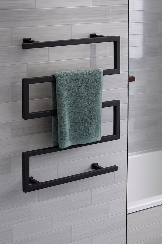 Swiss Madison Voltaire 5-Bar Electric Towel Warmer in Matte Black