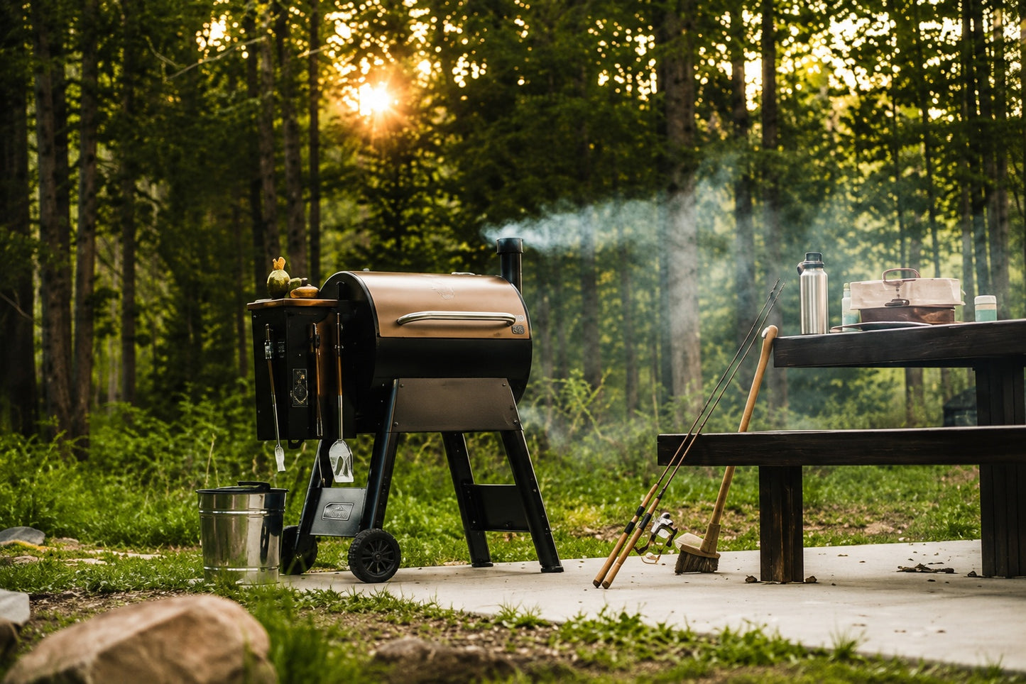 Traeger Pro 22 Pellet Grill in Bronze with Cover