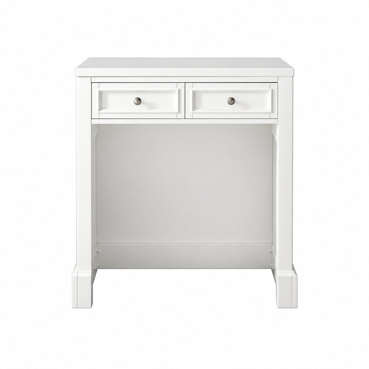 James Martin Vanities De Soto 31 4 in W x 23 5 in D x 34 9 in H Vanity Side Cabinet in Bright White