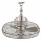 Hampton Bay Conyer 18 in Indoor Wet Outdoor 3 Speed Anywhere Fan Silver with Convenient Hanging Hook SFZ 500 1