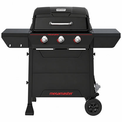 Megamaster 3 Burner Propane Gas Grill in Black 720 1066