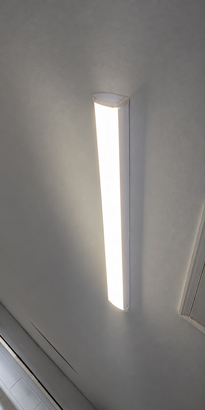 Lithonia Lighting MNSS 96in 128 Watt Equivalent Adjustable Lumen and Switchable CCT Integrated LED White Strip Light Fixture MNSS L96 ALO4 MVOLT SWW3