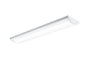 Lithonia Lighting 4 ft 4000 5000 6000 Lumens Integrated LED Triac Dimming White Wraparound Light Switchable Color Temperature