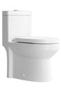 Hanikes One Piece 1 1 1 6 GPF Dual Flush Round Toilet in White Soft Close Seat Included