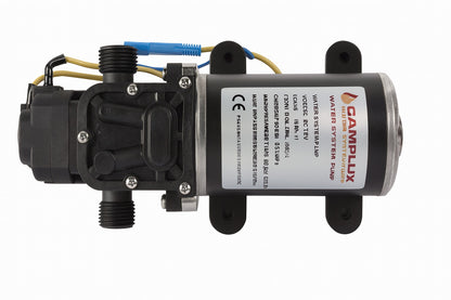 12V 1 6 GPM Water Pressure Diaphragm Pump Kit 65 PSI JK 3206P