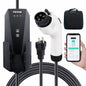 VEVOR Level 1 2 EV Charger 16 Amp 120 240V Electric Vehicle Charger with 28 ft Charging Cable NEMA 6 20P NEMA 5 15 Adapter