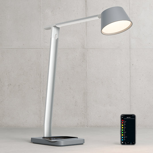 Verve Designer Smart Desk Lamp Works with Alexa Auto Circadian Mode True White LED 16M RGB Colors USB Charging Port LED2100 USBSM