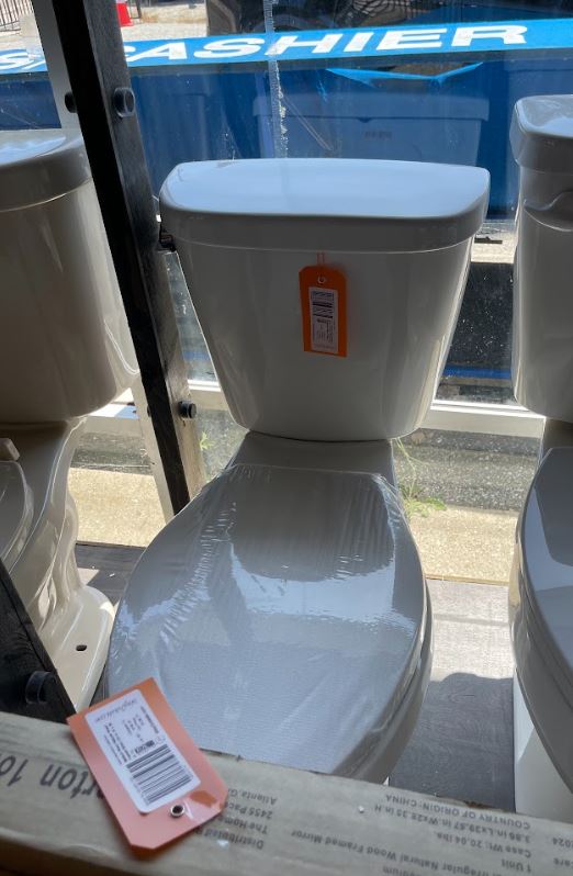 Simple Project 17 in. 2-Piece Elongated Toilet in White with Seat