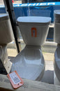 Simple Project 17 in. 2-Piece Elongated Toilet in White with Seat