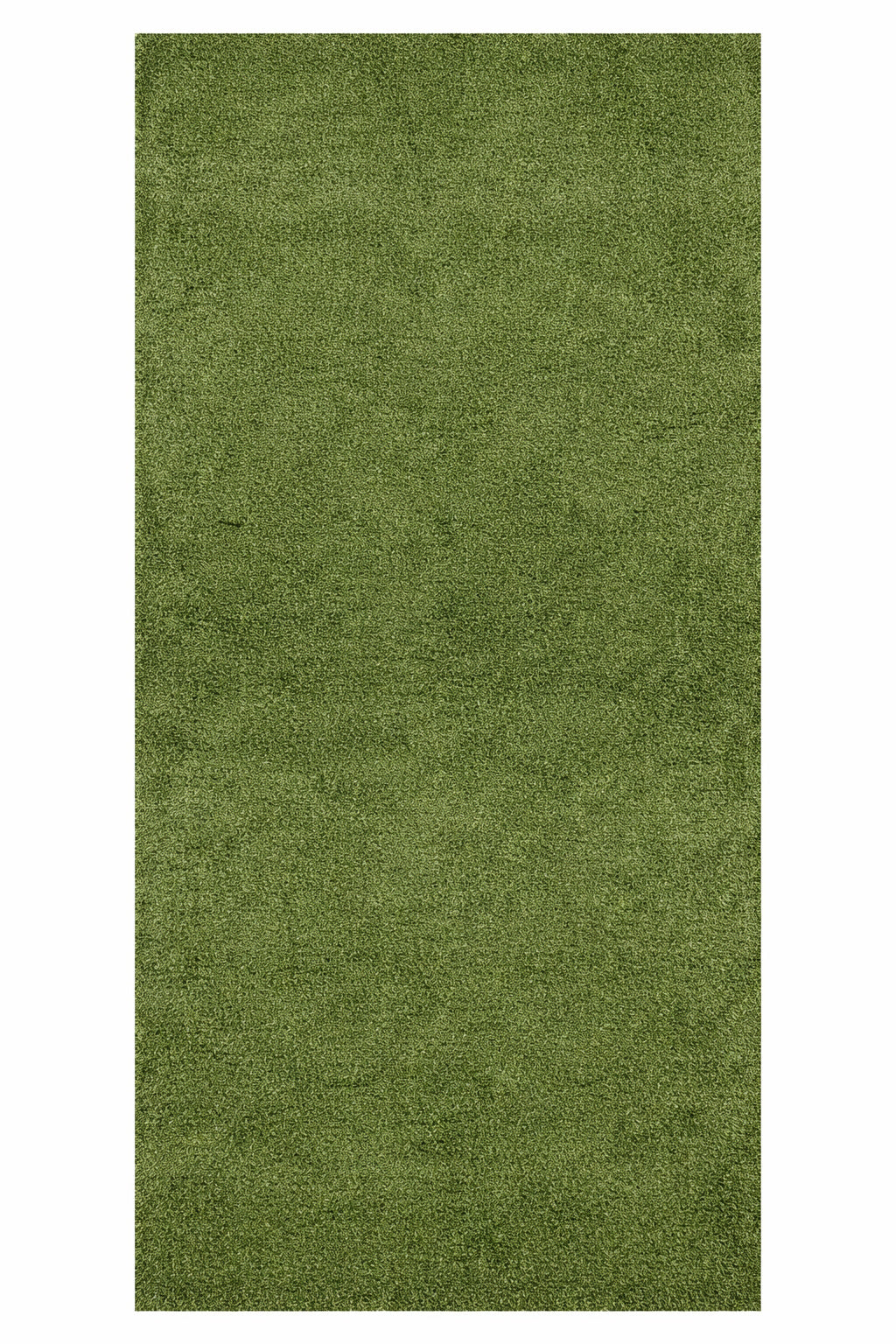 Ottomanson Evergreen Collection 7 ft x 23 ft Indoor Outdoor Green Realistic Feel