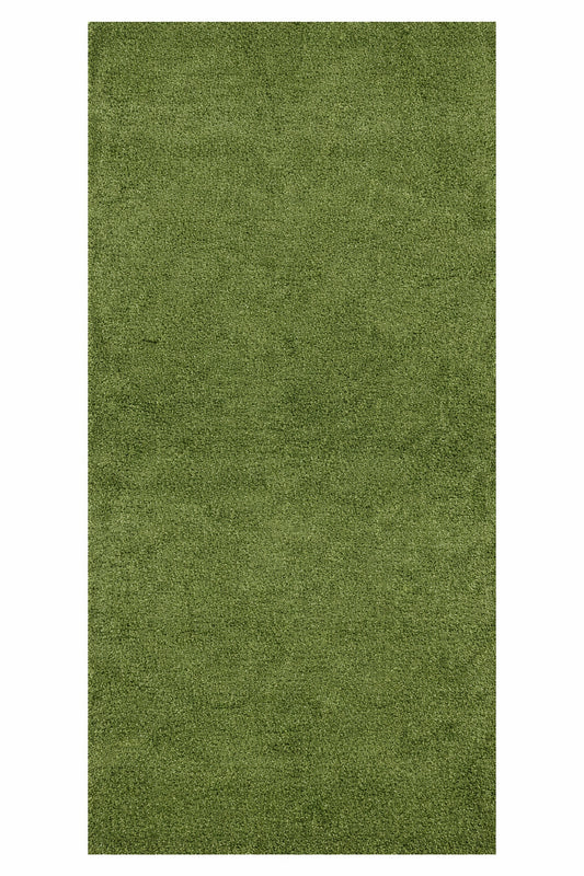Ottomanson Evergreen Collection 7 ft x 23 ft Indoor Outdoor Green Realistic Feel