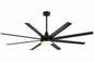 Breezary Archer 72 in Integrated LED Black Windmill Ceiling Fan with Light Black Blade Downrod and Remote Control Included 27023 BLK