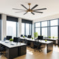 matrix decor 65 in. LED Indoor Gold DC Motor Ceiling Fan with Light and Remote Control, Reversible Blades