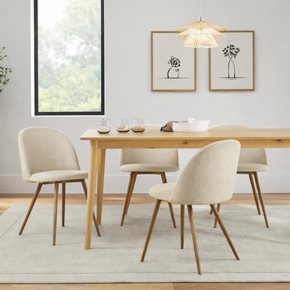 StyleWell Colsted Biscuit Beige Upholstered Dining Chairs Set of 260