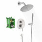 SUMERAIN Modern 1 Handle 1 Spray Shower Faucet 1 8 GPM with Hand Shower in Brushed Nickel Valve Included