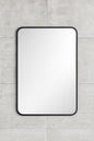 GLSLAND 30 in. W x 39 in. H Large Rectangular Metal Framed Wall Bathroom Vanity Mirror Black