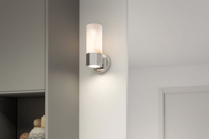 Artika Marble Modern 1 light Chrome Dimmable LED integrated Wall Sconce