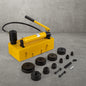 15 Ton Hydraulic Knockout Punch Driver Kit Hole Tool 1 2 in 4 in with 10 Dies SD15T240CR2MM8SYBV0