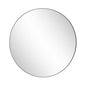 GLSLAND 30 in W x 30 in H Round Metal Framed Wall Bathroom Vanity Mirror Black
