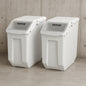 Ingredient Storage Bin 2 x 15 in. L Dispenser Bin with 2 Measuring Cups PP Material Kitchen Rice Cereal Flour Bin 840349949314 VEVOR