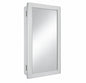 Glacier Bay 15 1 4 in W x 26 in H Framed Recessed or Surface Mount Bathroom Medicine Cabinet with Mirror Gray 33154